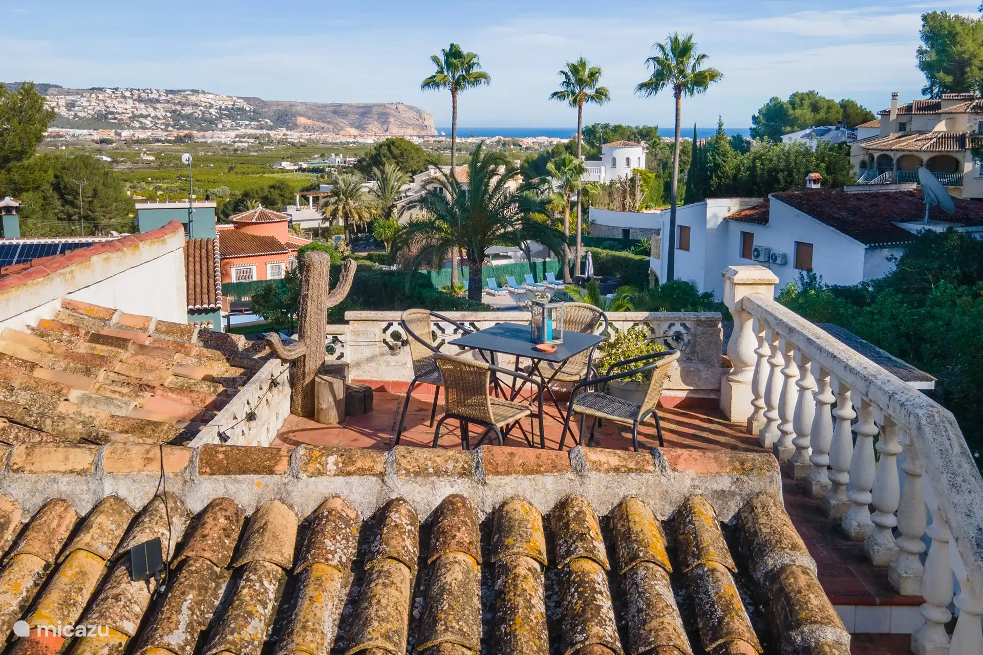 Sea view from the roof terrace