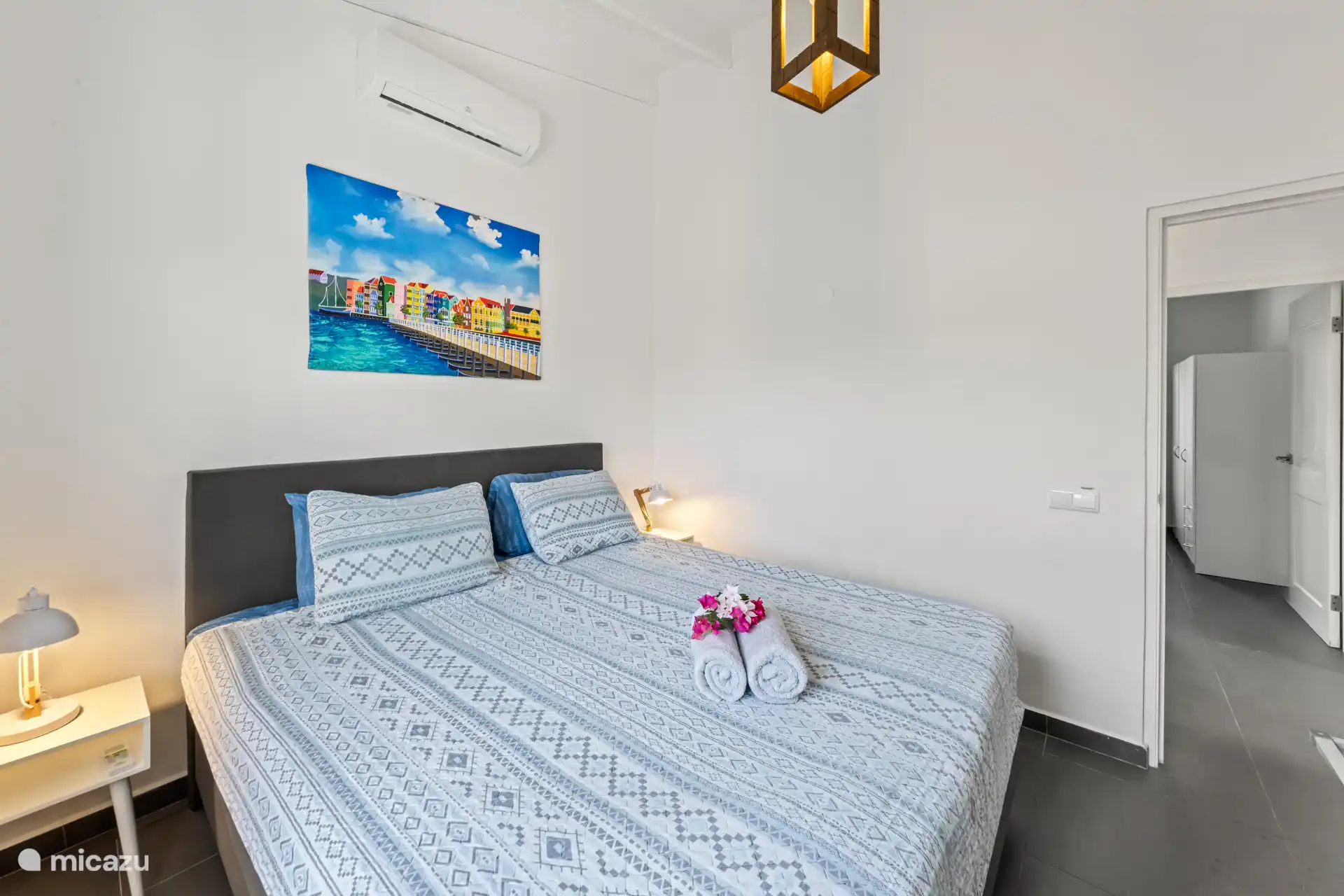 Slaapkamer 1 met tweepersoonsbed