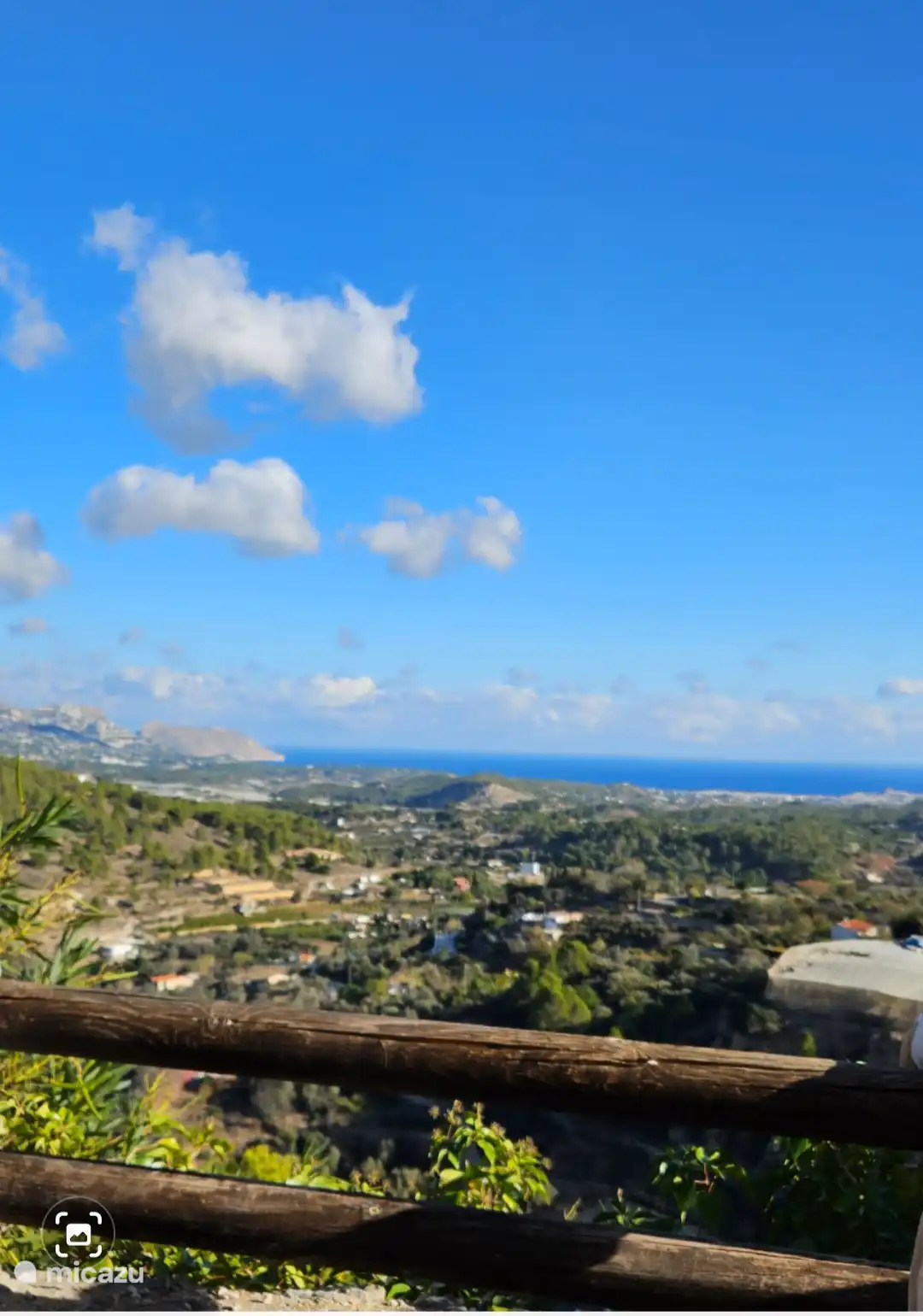 Atemberaubende Aussicht von der Bar El Castell in Polop 
