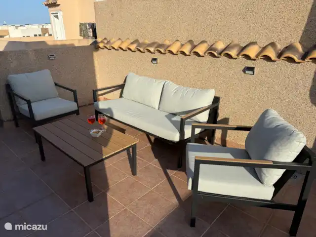 La Brisa Azul | Espagne, Costa Blanca, Gran Alacant - Santa Pola - maison de vacances Terrasse sur le toit avec salon