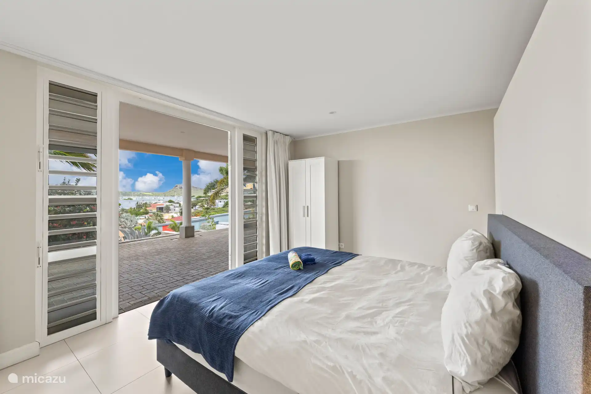 Schlafzimmer 3 im unteren Gartengeschoss.