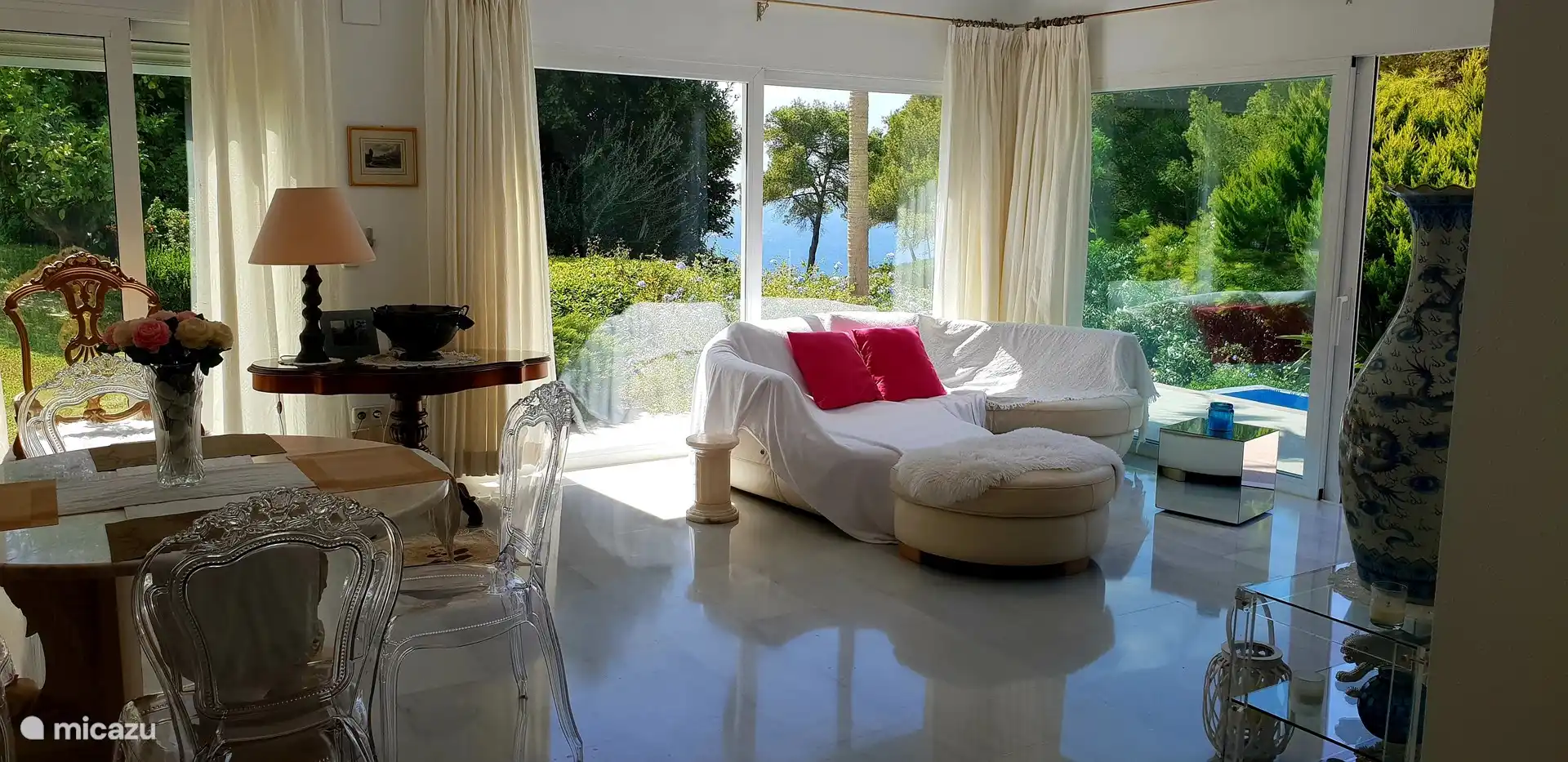 Der Blick aus dem Wohnzimmer