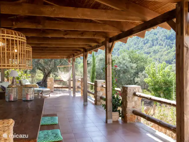 Villa Foia Vella : chambre Almendra | Espagne, Costa Blanca, Benigembla - chambres d'hôtes Une terrasse couverte