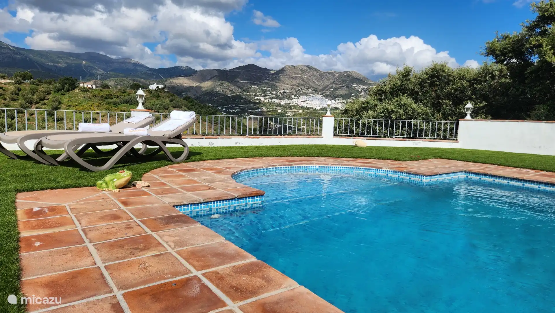 Der Frosch springt fast hinein. Du auch?