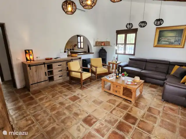 Cortijo Marleen midden in natuur huren in Spanje, Andalusië, Árchez - villa Nette woonkamer