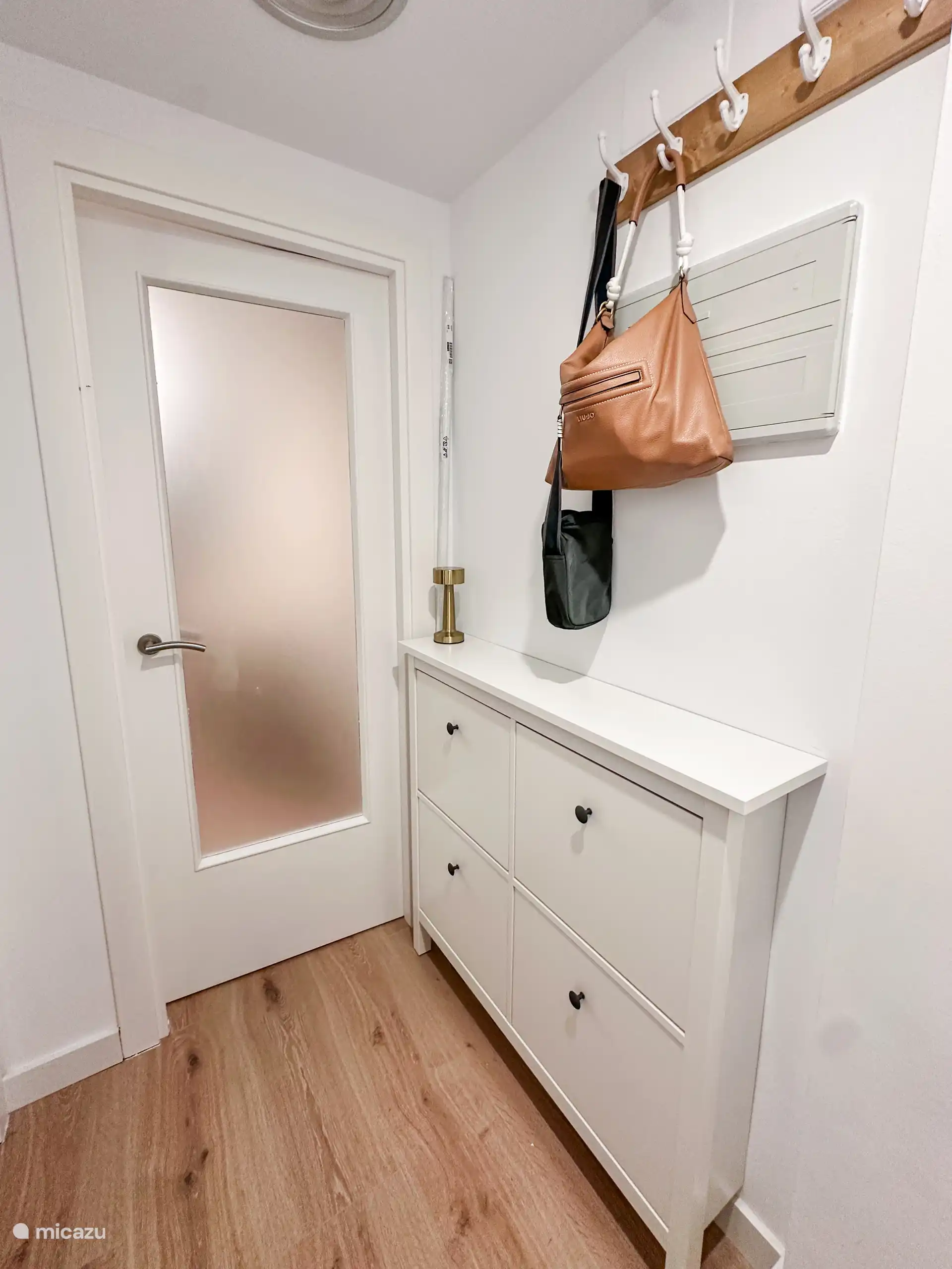 Hal met schoenenkast en kapstok
