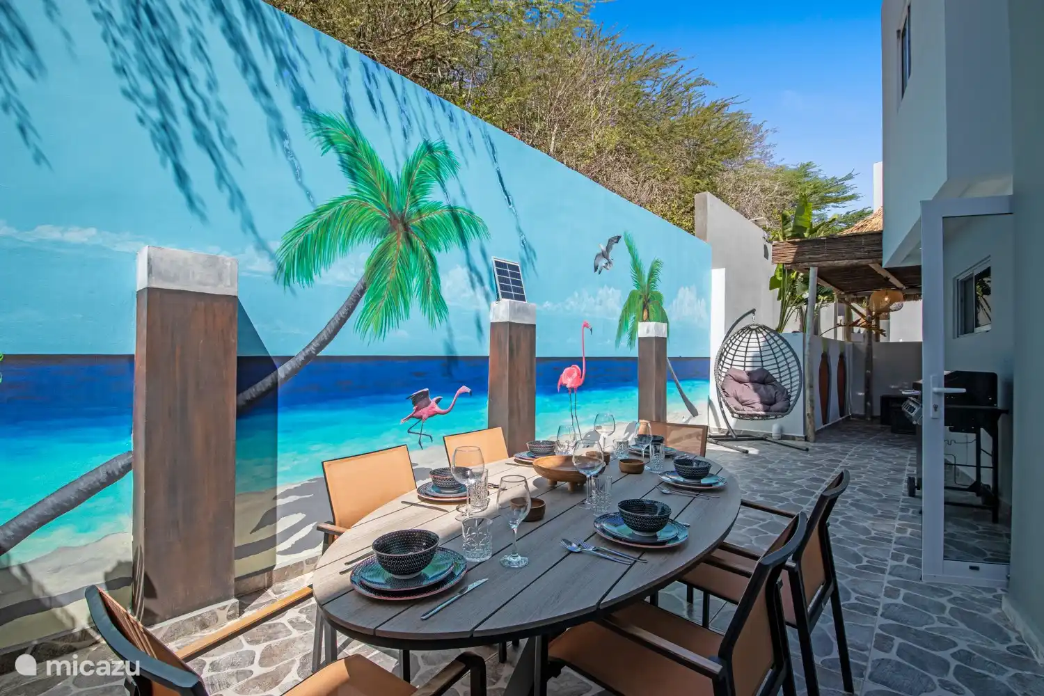 reihenhaus, Grote Berg, Banda Abou (West), Curaçao - Casa Flamingo