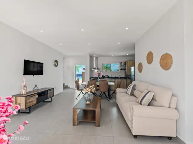Casa Flamingo | Curaçao, Banda Abou (ouest), Big Mountain - maison mitoyenne Salon