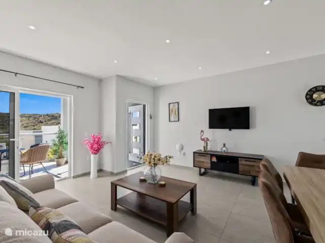 Casa Flamingo | Curaçao, Banda Abou (ouest), Big Mountain - maison mitoyenne Salon confortable