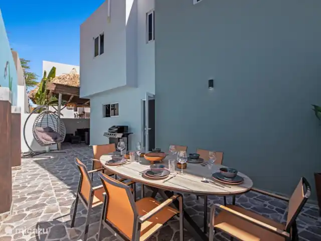Casa Flamingo | Curaçao, Banda Abou (ouest), Big Mountain - maison mitoyenne Privé dans la cour arrière