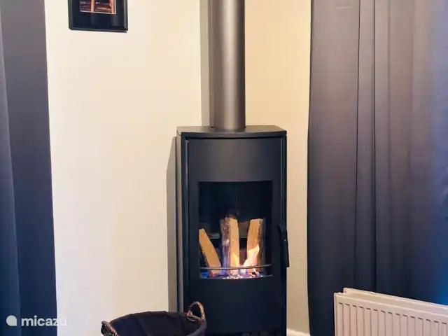 6p. Boshuis *Jacuzzi*De Groene Specht | Pays-Bas, Gueldre, Ewijk - maison de vacances Un magnifique foyer au gaz ! Cela donne une si belle ambiance