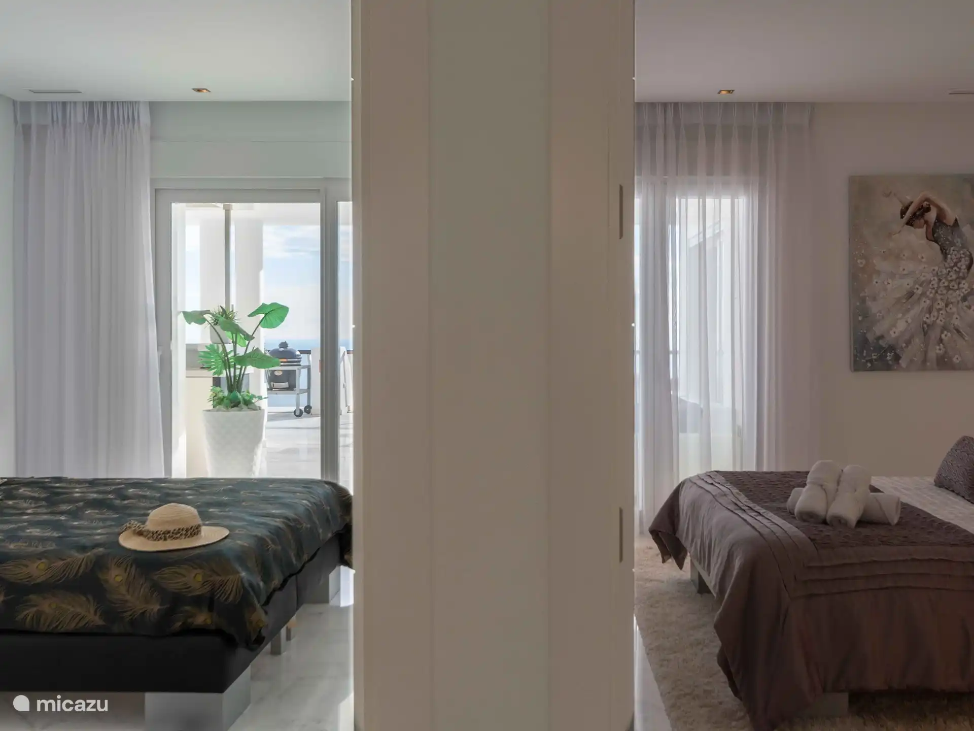 Panorama del Mar - Tweede en derde slaapkamer.