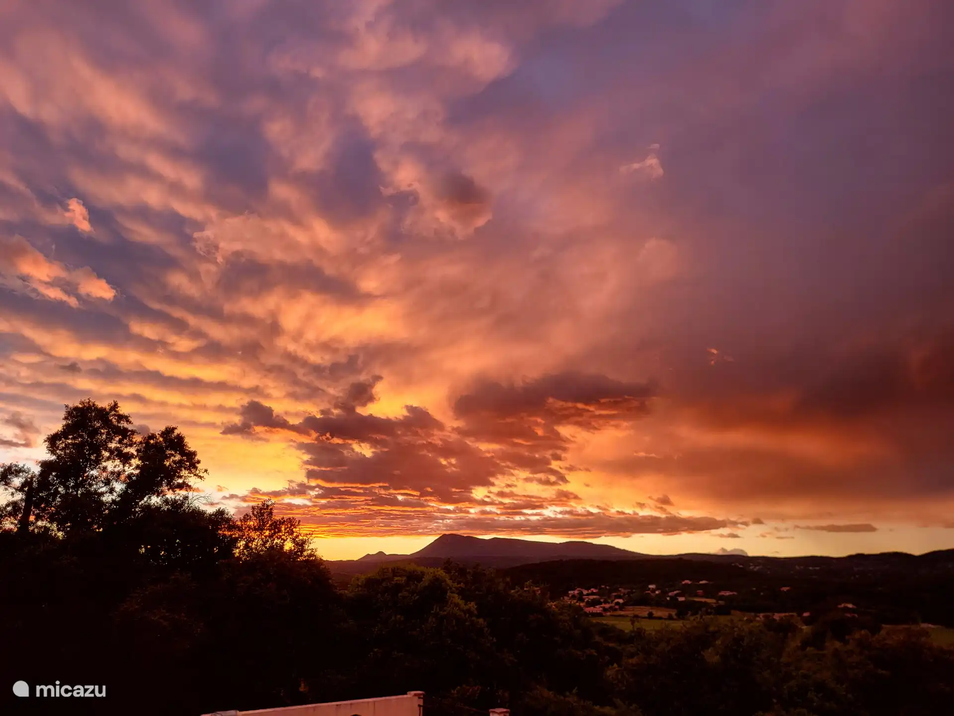 often a beautiful sunset, sometimes a spectacular