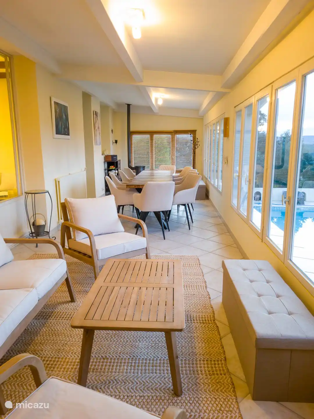 At breakfast you can enjoy the sunrise