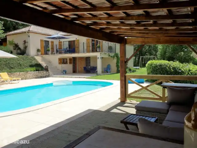 Margarita en Francia, Lot,  Salviac - casa vacacional La piscina