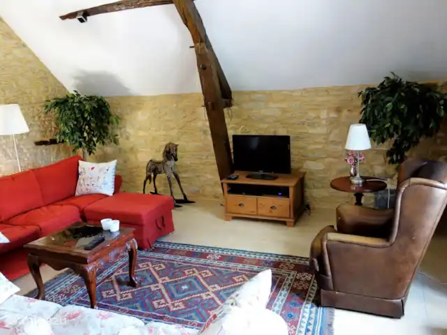 Margarita en Francia, Lot,  Salviac - casa vacacional La sala de estar