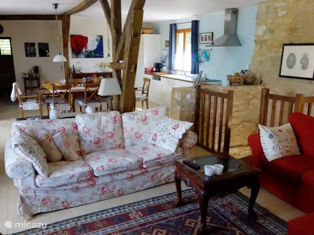 Margarita en Francia, Lot,  Salviac - casa vacacional La sala de estar