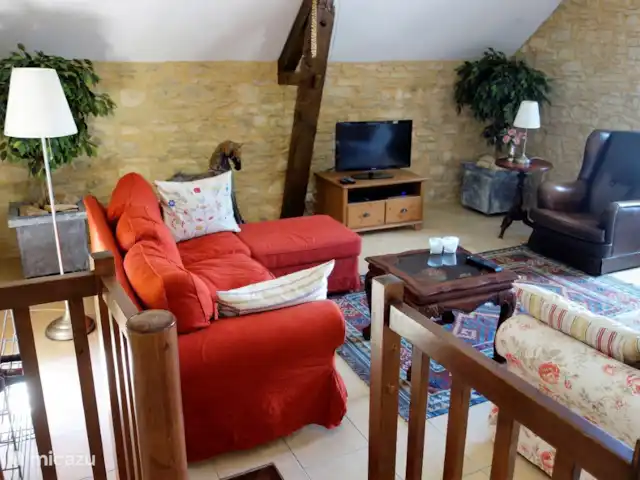 Margarita en Francia, Lot,  Salviac - casa vacacional La sala de estar