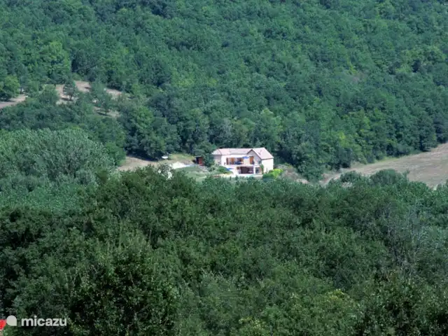 Margarita en Francia, Lot,  Salviac - casa vacacional Casa desde arriba