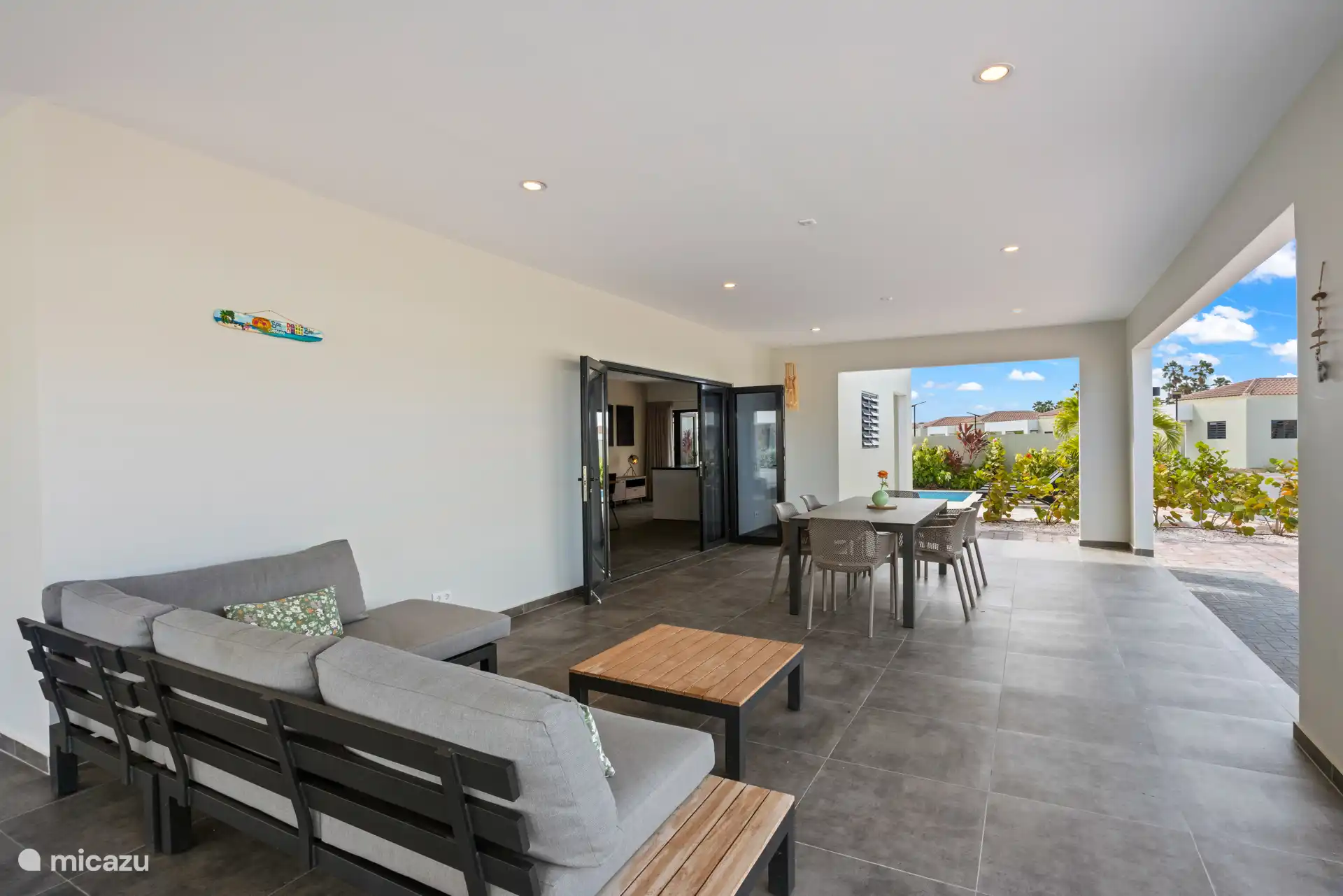 Sitzbereich auf der Veranda 