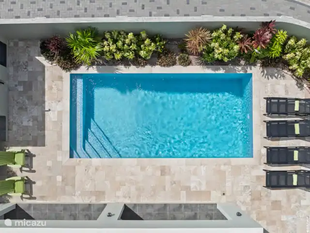 Villa Amber con piscina privada  en Curazao, Curazao Centro, Willemstad - villa Parte superior de la piscina