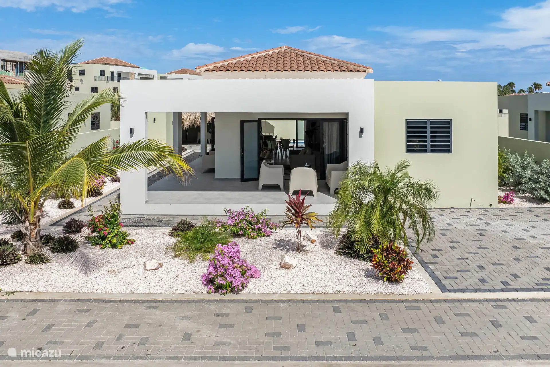 Vorderseite der Villa 