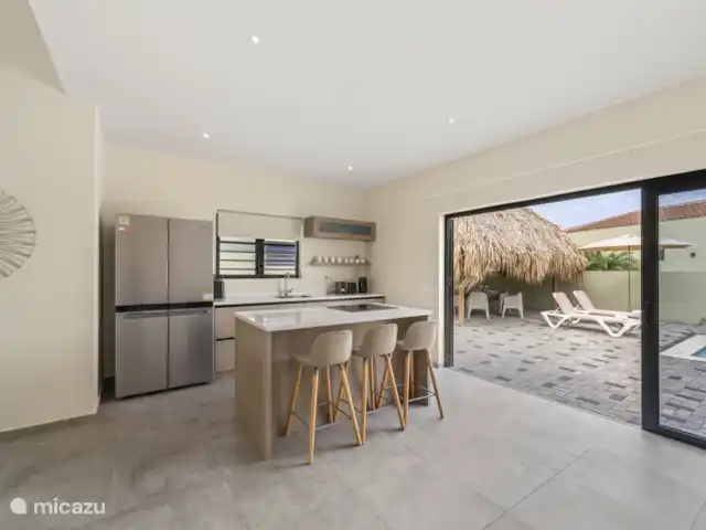 Villa Infinity Blue avec piscine privée | Curaçao, Curaçao-Centre, Willemstad - villa Cuisine et îlot de cuisine