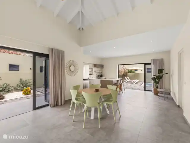 Villa Infinity Blue avec piscine privée | Curaçao, Curaçao-Centre, Willemstad - villa table à manger