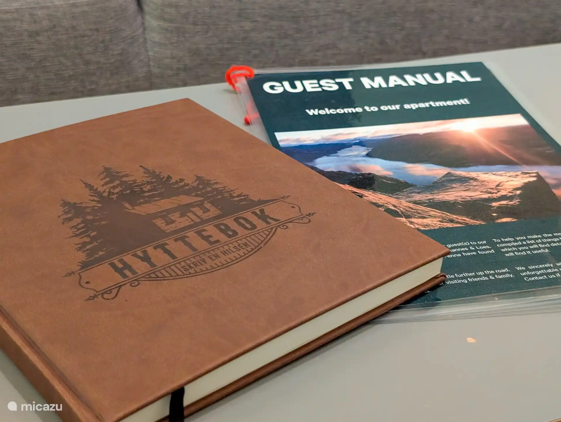 Le manuel de l’invité fournit toutes les informations sur l’appartement et les lieux d’intérêt de la région.