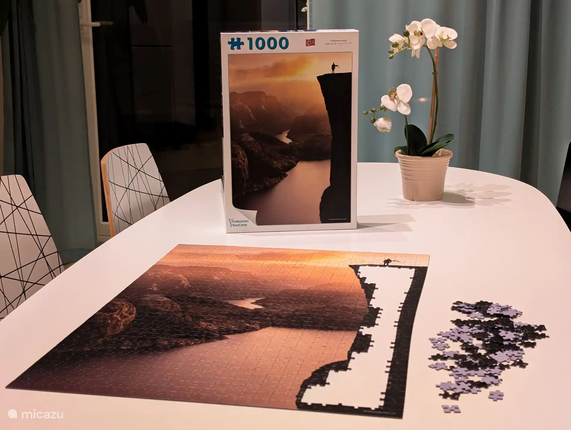 L’appartement est équipé de puzzles et de quelques jeux.