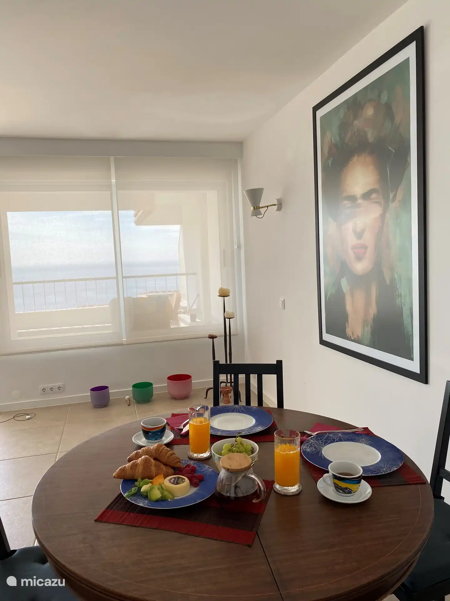 Dinner-Ecke/ Blick auf das Meer