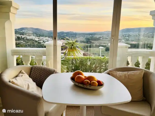 Casa Creativa avec vue sur la mer et piscine   | Espagne, Costa Blanca, Benitachell - villa Table de petit-déjeuner avec vue