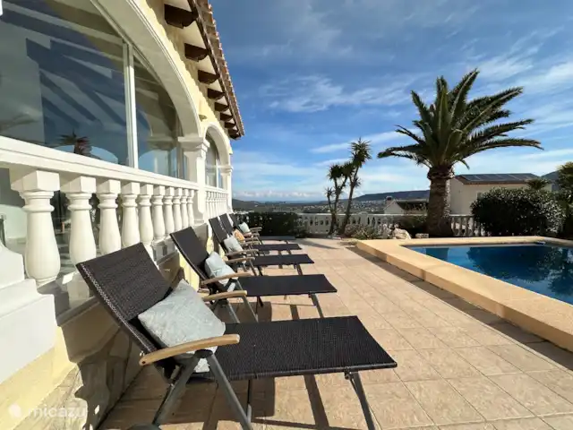 Casa Creativa avec vue sur la mer et piscine   | Espagne, Costa Blanca, Benitachell - villa Terrasse extérieure