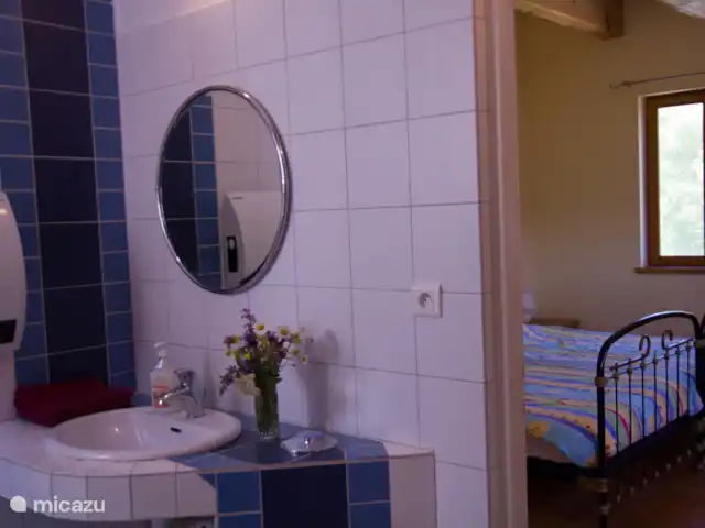 Garnacha en Francia, Aude, Sonnac-sur-l'Hers - casa vacacional El segundo dormitorio tiene una ducha y una ducha.