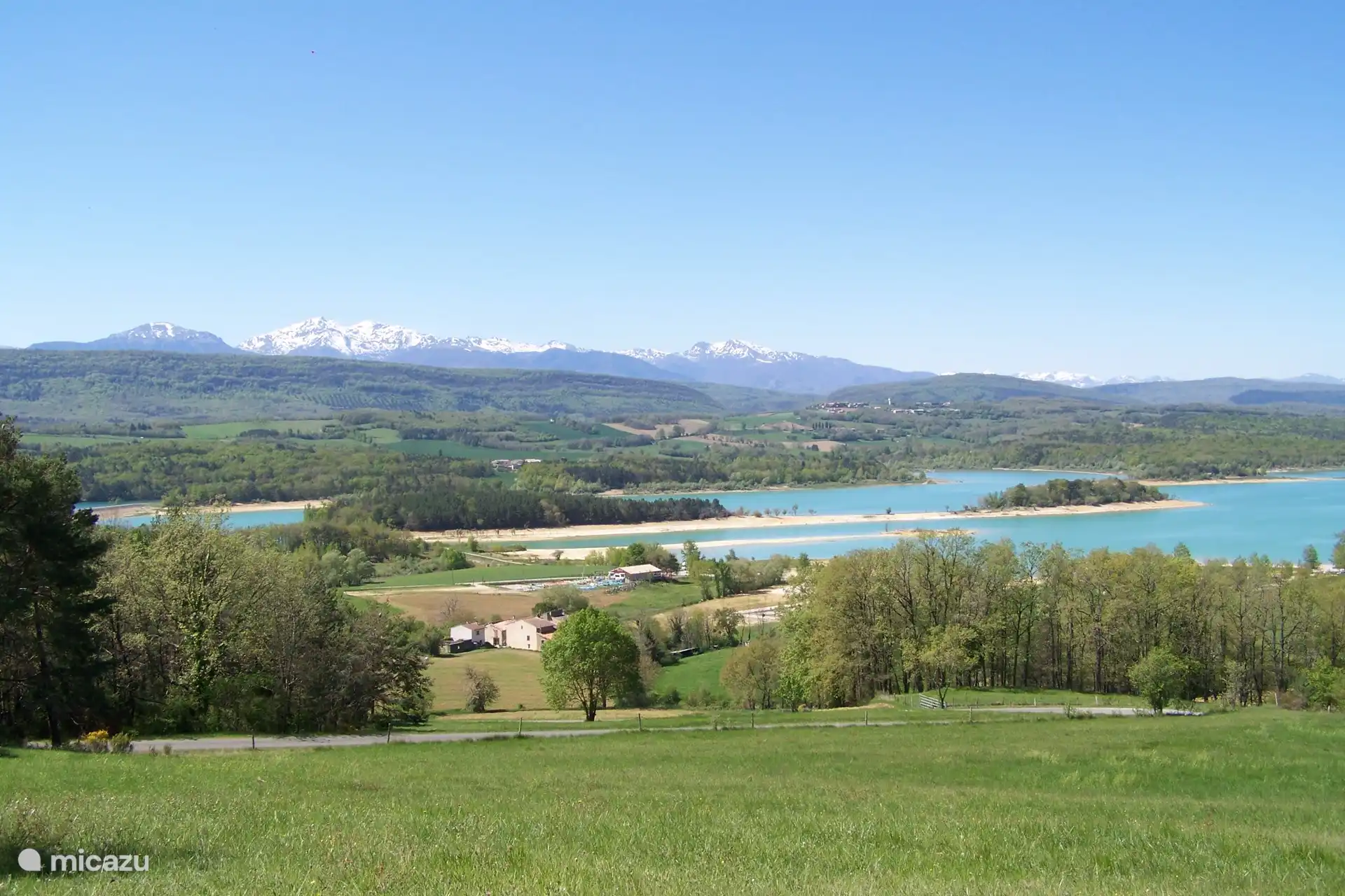 Der riesige Lac Montbel ist nur ca. 20 Autominuten entfernt