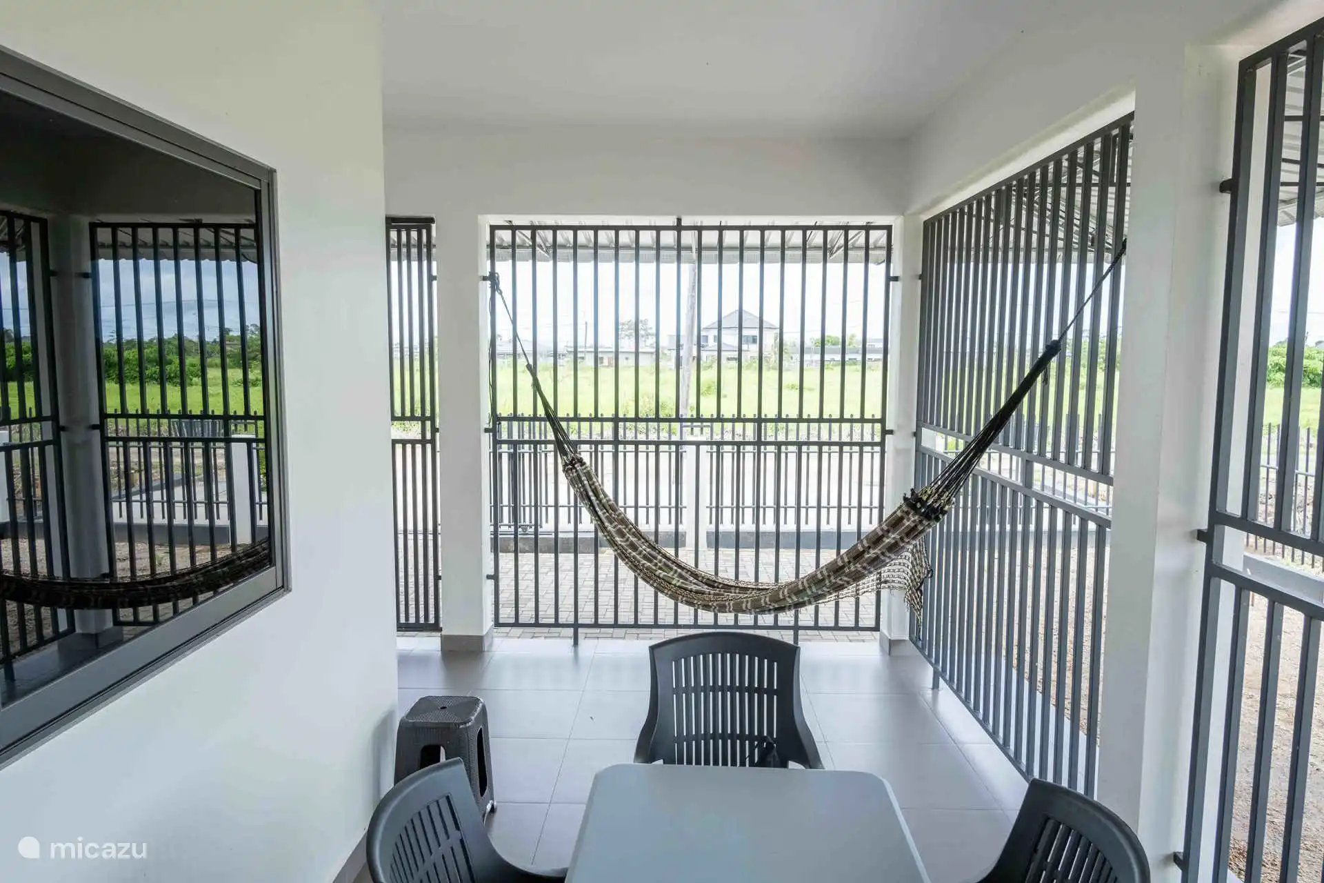 Terrace at the front of the house