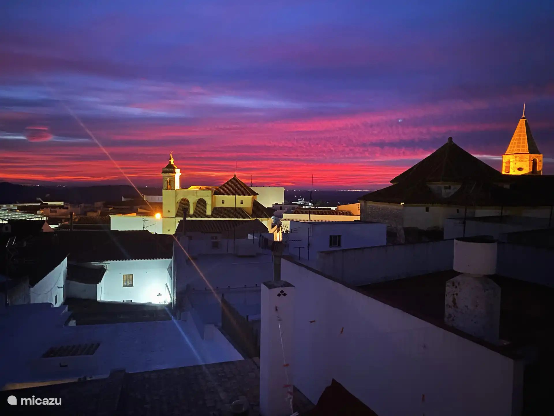 Sonnenuntergang über Medina-Sidonia