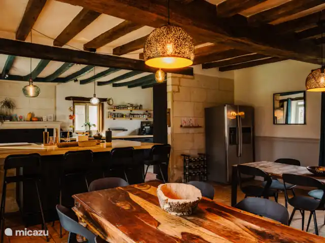 B&B BienViennue - Chambre Sorel 1-2p | France, Indre-et-Loire, Marcilly-sur-Vienne - chambres d'hôtes Salle à manger commune