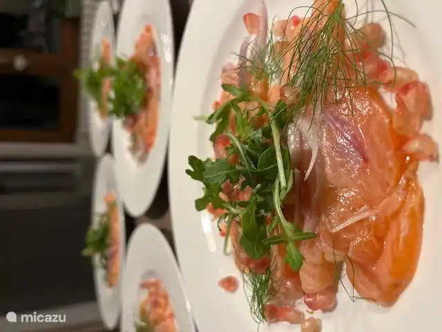 Vorspeise mit Lachs