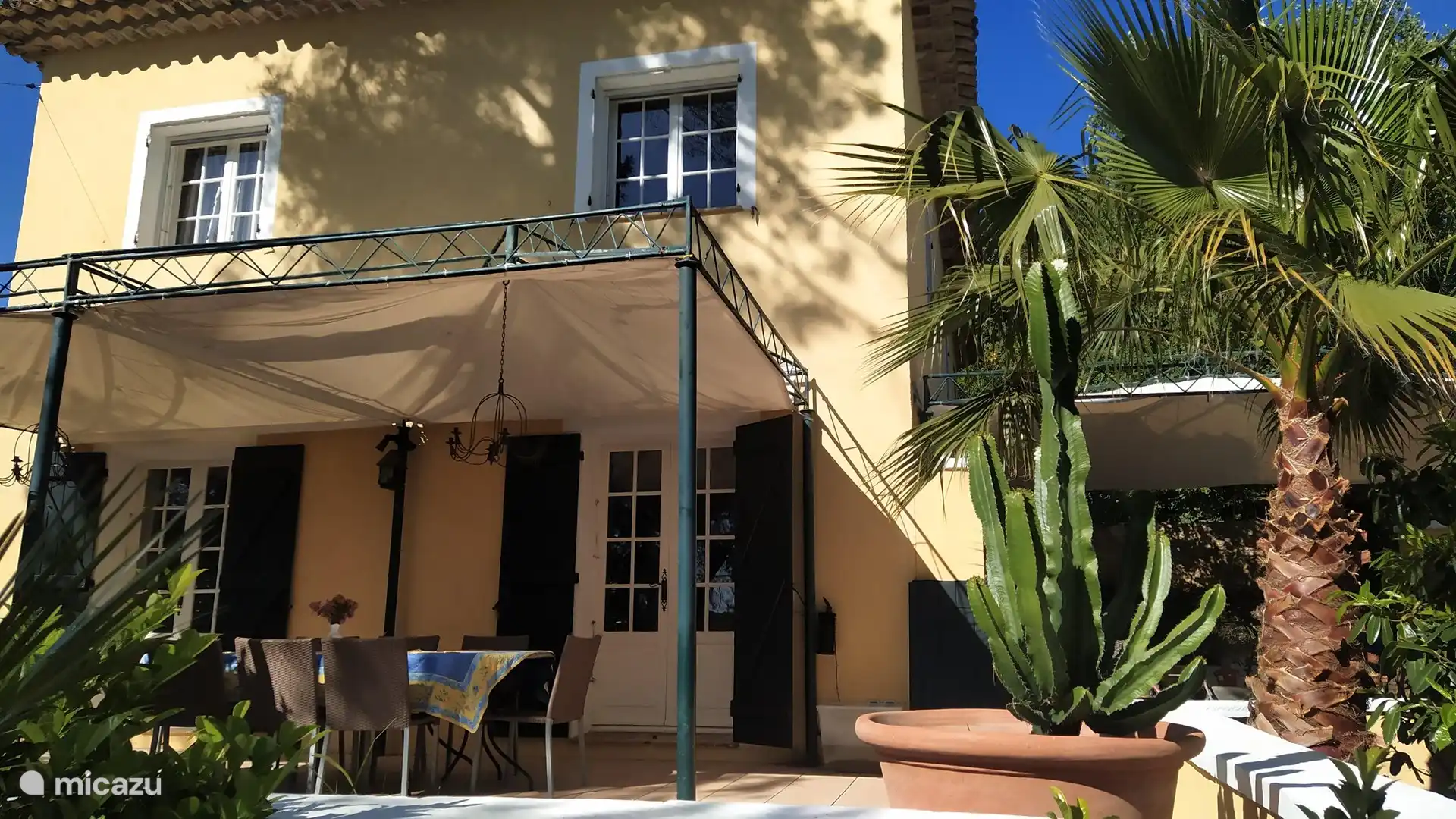 Terrace view in the shade