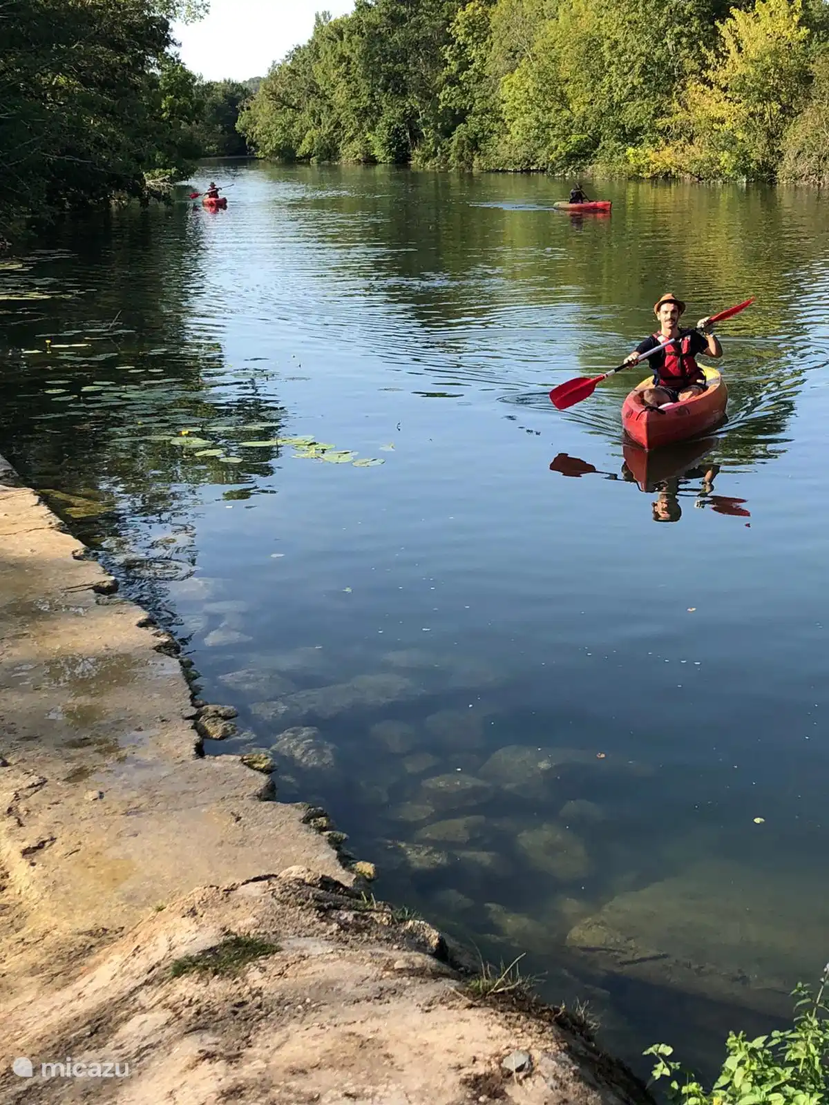 Enjoy and afternoon Kayaking on the river drone just 10 mins away.  
