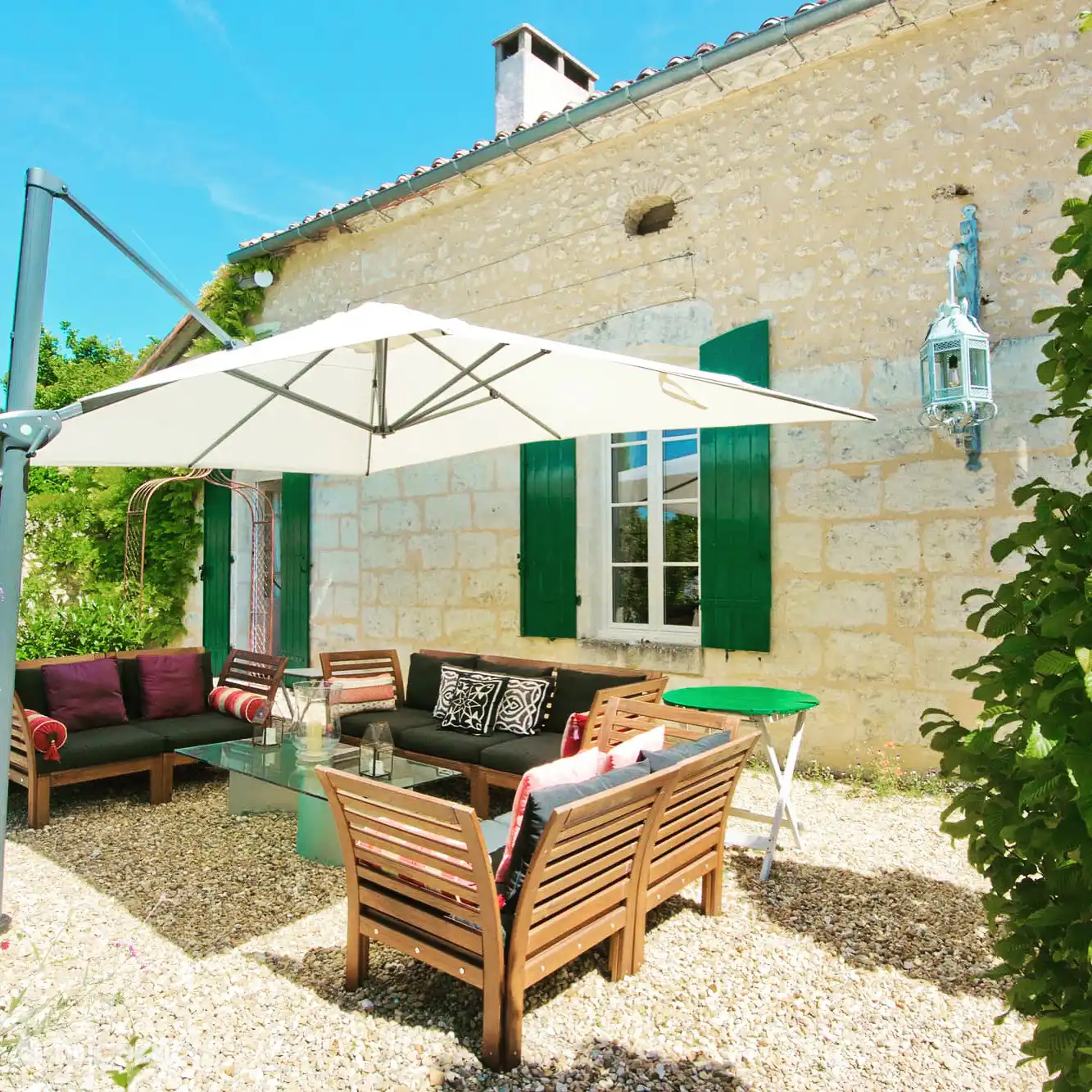 The Parterre terrace - a great place for early evening cocktails 