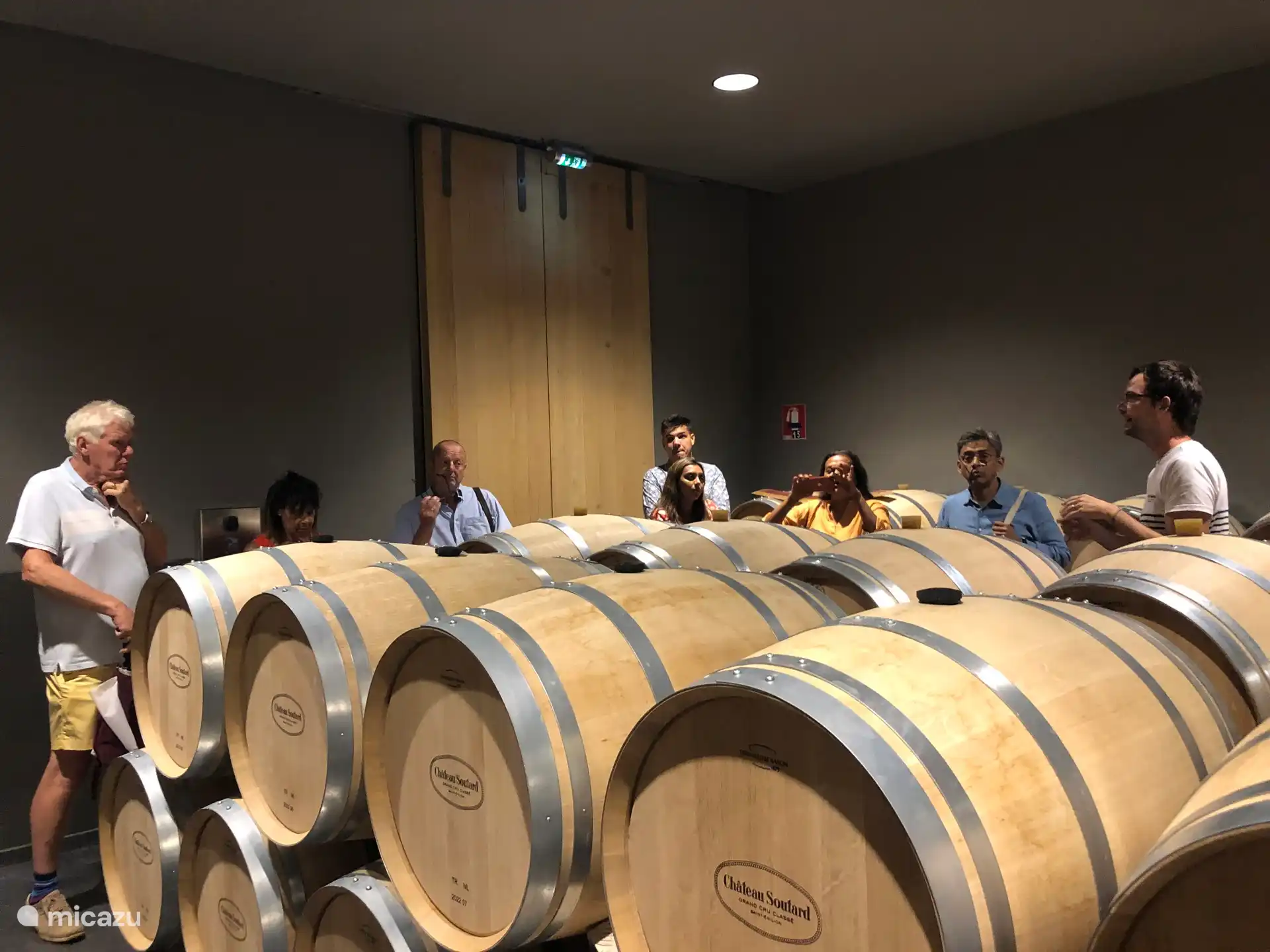 tour of the chateau at Soutard in Saint Emilion, 