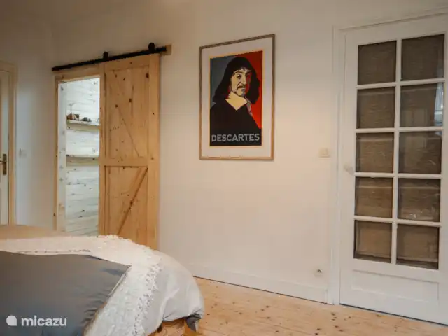 B&B BienViennue - Descartes 2-4p | France, Indre-et-Loire, Marcilly-sur-Vienne - chambres d'hôtes Chambre Descartes avec salle de bain attenante.