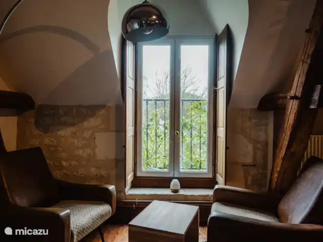 B&B BienViennue-Foulque Nerra 2-4p | France, Indre-et-Loire, Marcilly-sur-Vienne - chambres d'hôtes Chambre Foulque Nerra avec salle de bain attenante.