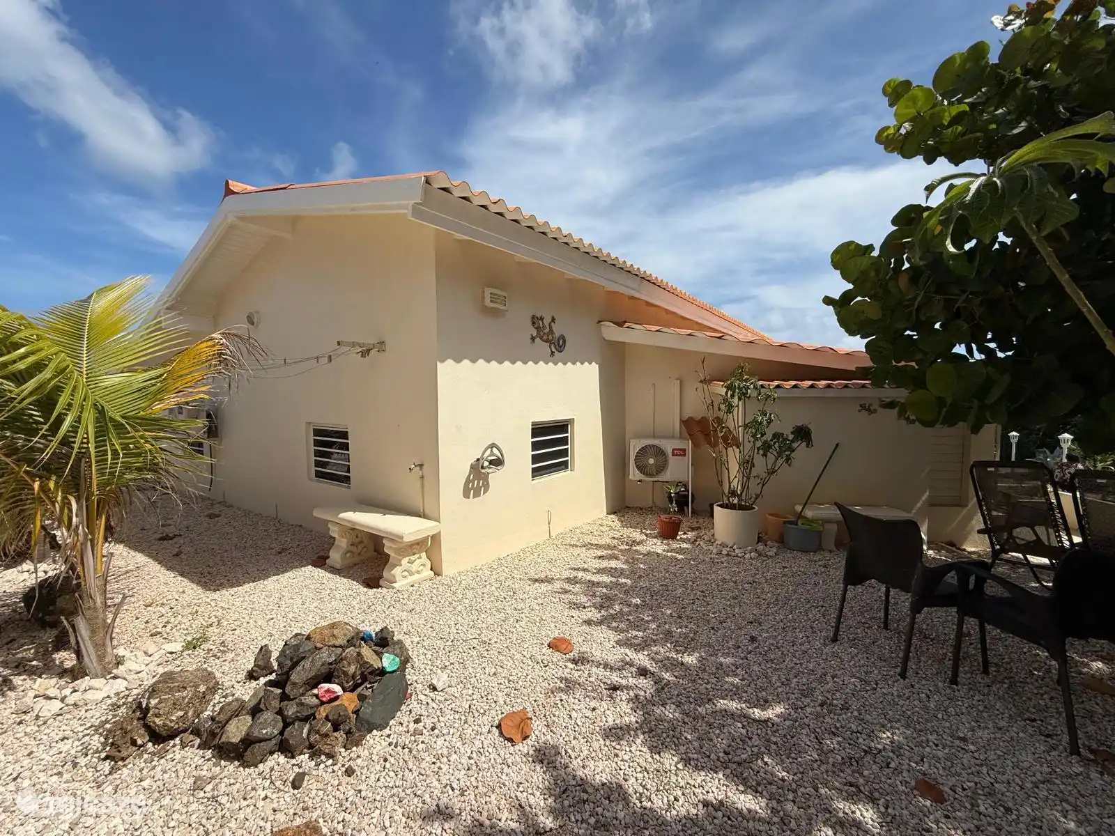 Rückseite des Hauses.