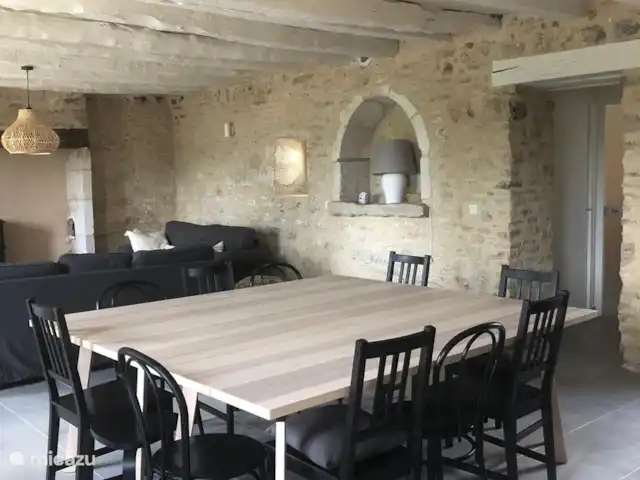 bed & breakfast huren in Frankrijk, Lot, Calès (Lot) – Maison Bonnecoste B&B - Schuur 8p Gedeelde eetkamer