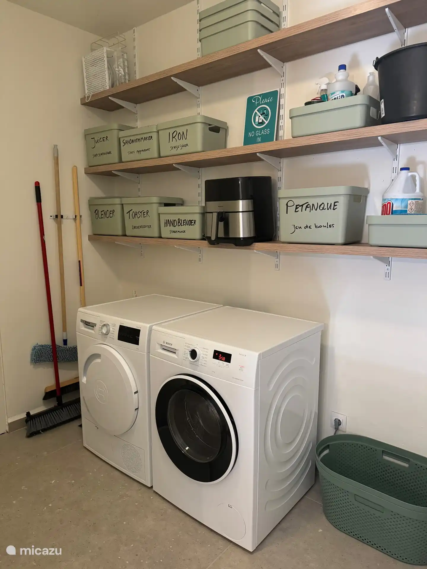 The washing machine and dryer