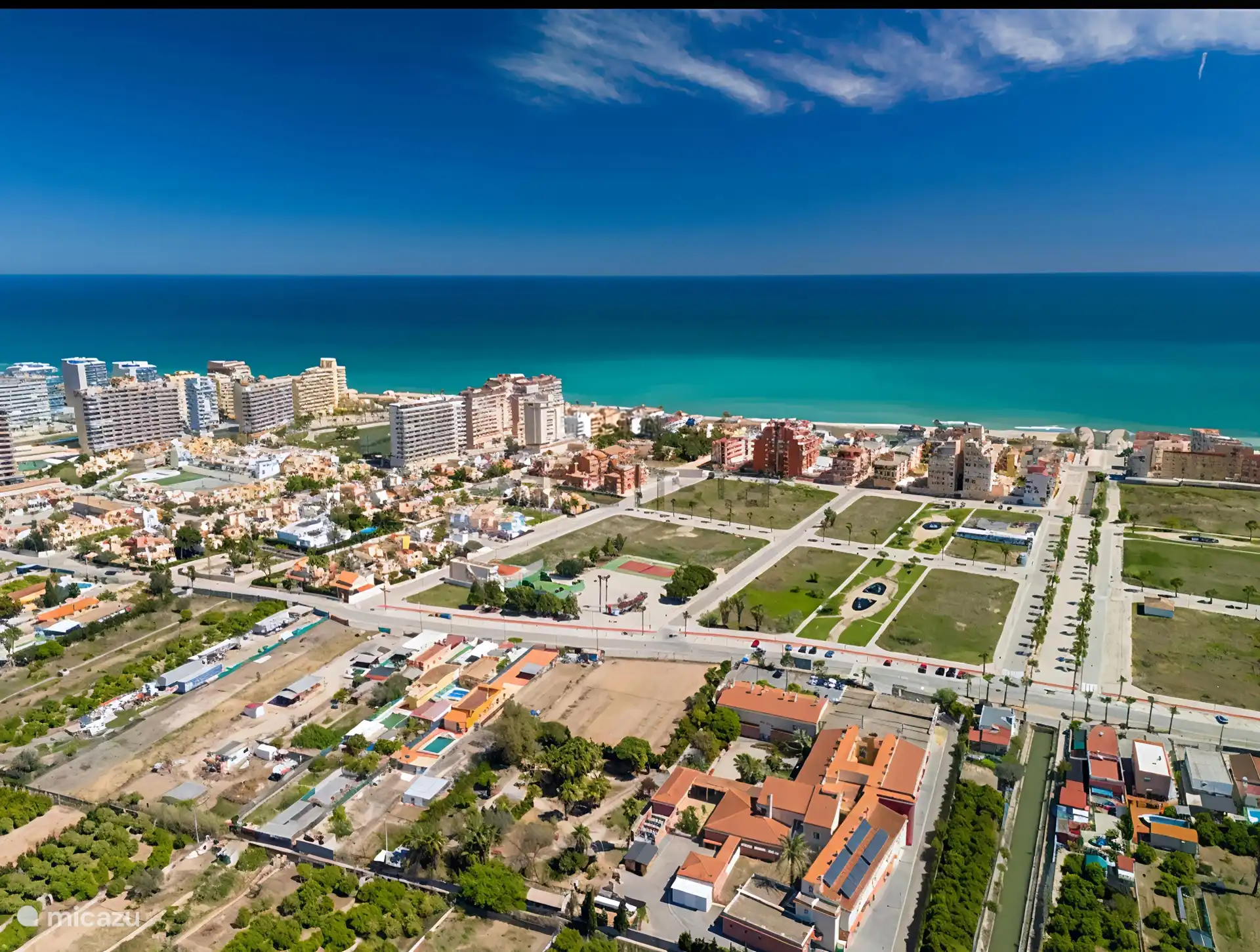 Playa Tavernes de la Valldigna vue d’en haut 