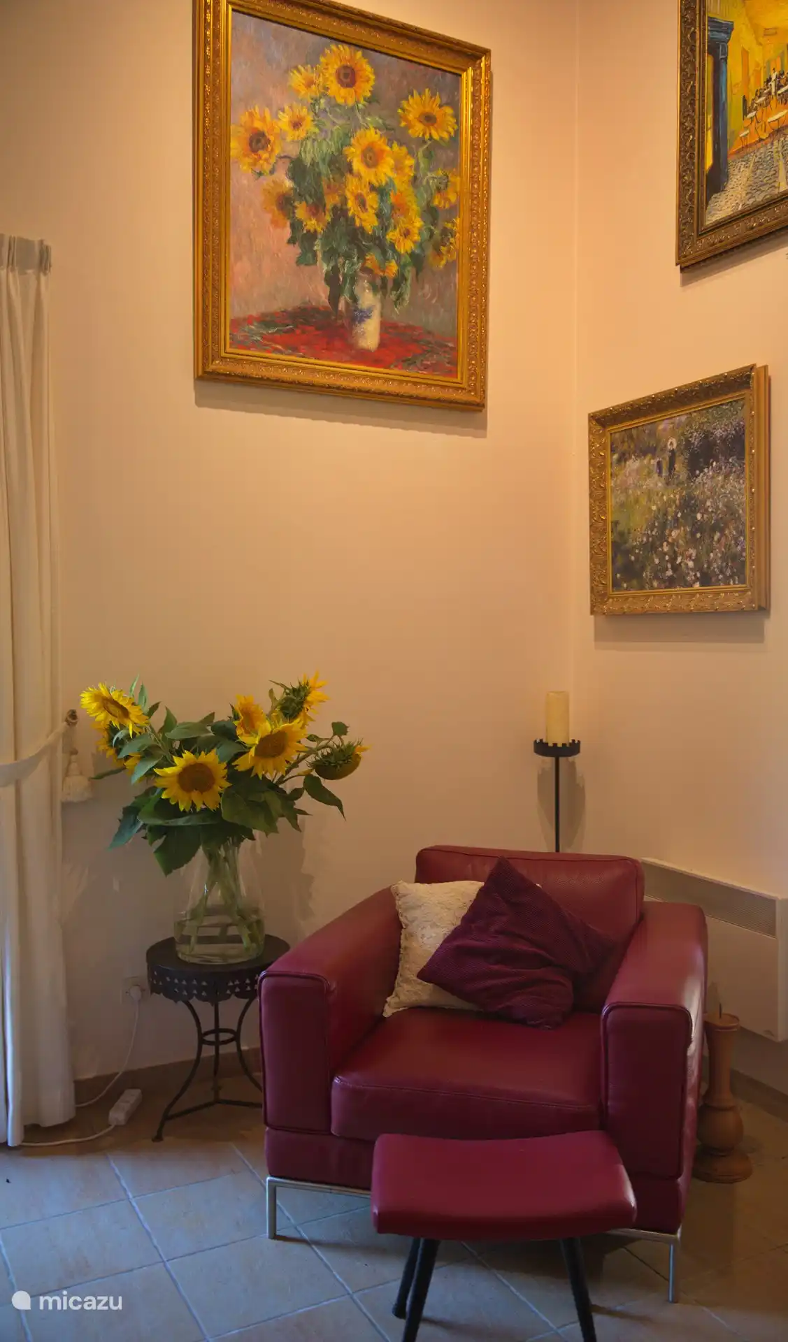 Stimmungsvolle Fotoecke des Turmzimmers